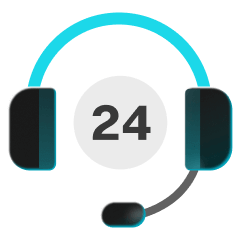 Serviço de apoio ao cliente 24/7